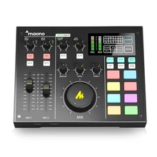 Maonocaster AM100 Alle-In-een Audio Interface Podcast Geluidskaart Digitale Podcaster Voor Studio Opname Live Streaming Gaming