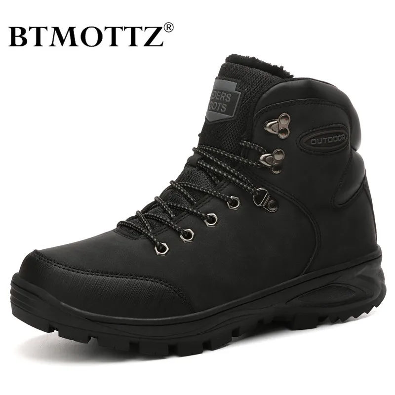 

Tactical Military Snow Boots Men US Army Hunting Trekking Camping Mountaineering Winter Work Shoes Leather Ankle Boots BTMOTTZ