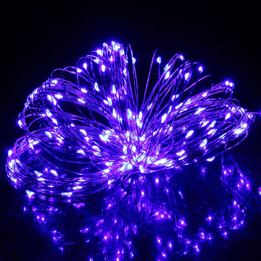 10M/33FT 100LED Silver Wire String Fairy Light DC 12V For Christmas Wedding Party LED Lights Room Decoration High Quality