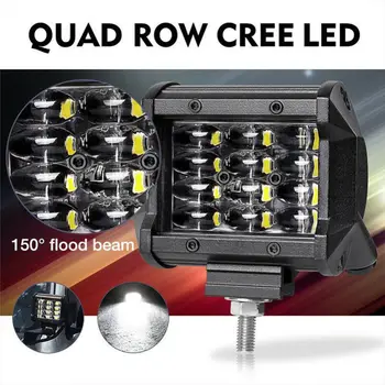 

12LED Work Lights Off Road Fog Flood Beam Driving 120° Lamp 6000K Replacement