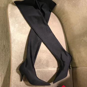 

Sock Boots Women Over Knee Botas Sexy Women Shoes New Arrival Bota Feminina Fashion Zapatos De Mujer Trend Brand Botas Mujer