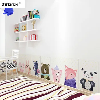 

animal children's room wall sticker bedroom soft package tatami crash wall surrounding 3D background kindergarten wall sticker