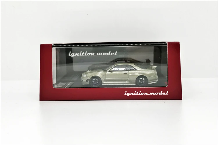 IG Ignition 1: 64 Nismo Nissan GTR R34 Z-tune зеленая литая под давлением модель автомобиля