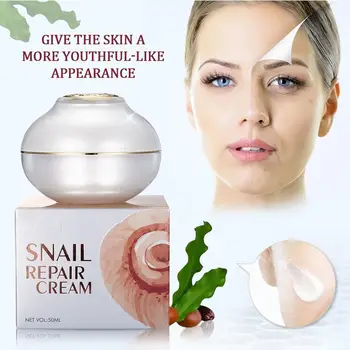 

50ML Snail Mucus Extract Facial Cream Nourish Face Neck Skin Deeply Improve Texture Anti-Aging Acne Anti Wrinkle Day Cream Women