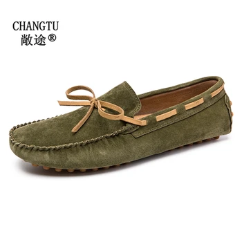 

Luxury Men's Loafers Slip on Cow Suede Leather Shoes for Men Fashion Trend Brand Casual shoes Comfortable Men's Driving Shoes