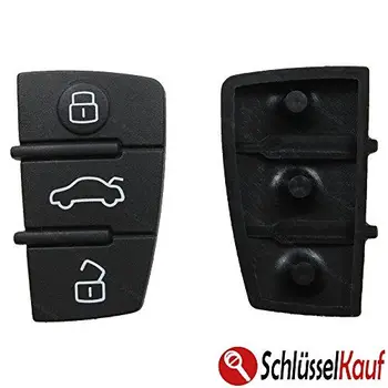 

Audi botón quemador gummipad para llave mando a distancia llaves – 3 Botones – Compatible con: Audi Q3 RS Q3 Q5 SQ5 Q7 4L