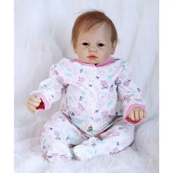 

22" Reborn Baby Belly Plate Cloth Body And Vinyl Baby Dolls Kit DIY Parts Doll Accessories Cool Gift