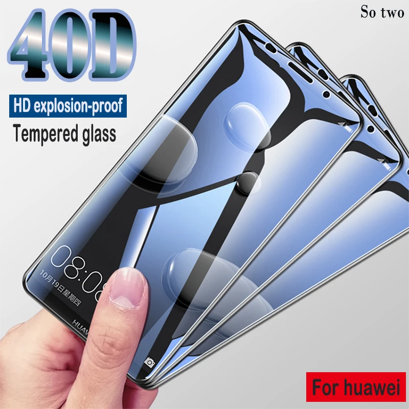 Защитное стекло 40D для Huawei Mate 10 Lite Pro P20 P10 9 | Мобильные телефоны и аксессуары