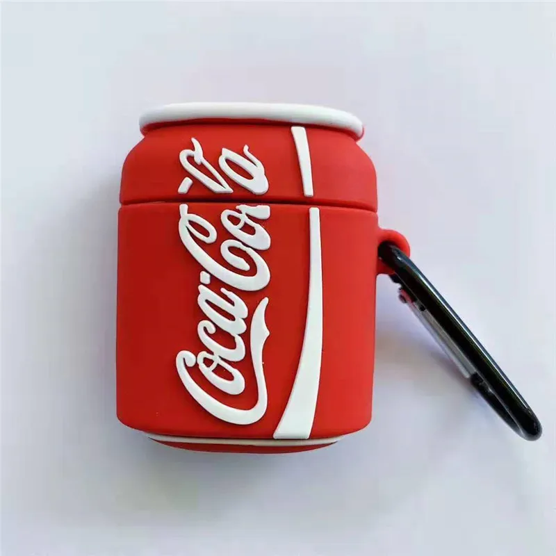 

Apple AirPods Protective Case Coke Earphone Set 2 Generation Stereo Silicone Cover Creative Wireless Bluetooth 1 S Soft Cover