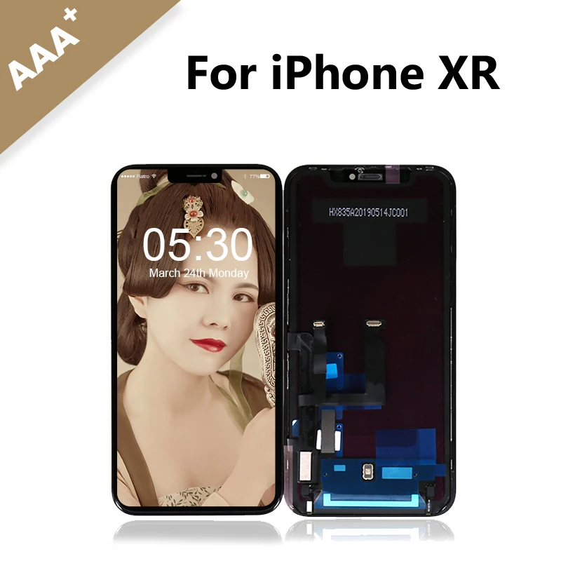 

10pcs/lot for iPhone XR LCD Display Touch Screen With Digitizer Replacement for iPhone XR Display Black Free Shipping by DHL EMS