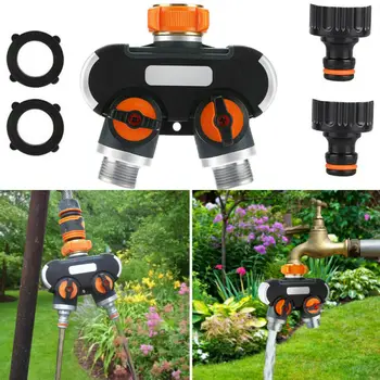 

Hose Splitter 2 Way Rubberized Tap Hose Connectors Water Distributor Garden Watering Tools
