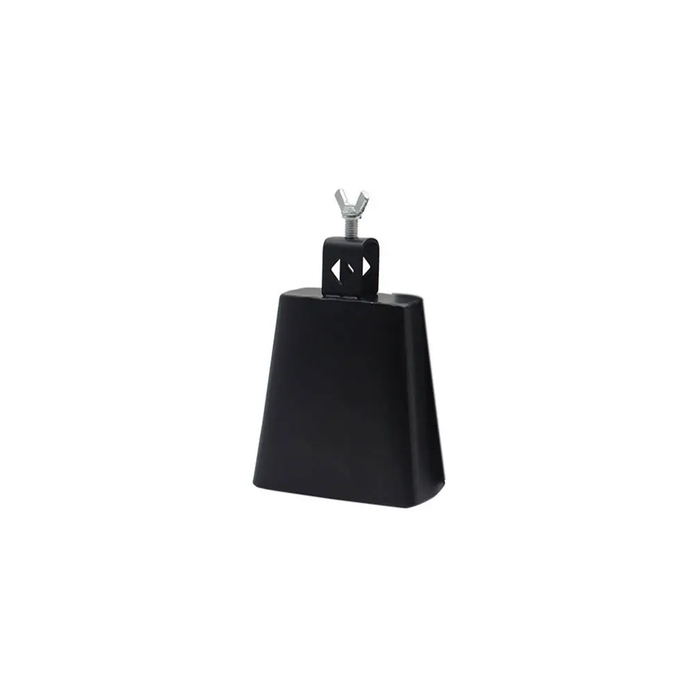 5inch Cattlebell, аксессуары, музыкальный инструмент, раннее образование, металл, джаз, барабан, колокольчик, прочный, мульти размер, черный, модный, образовательный - Цвет: 5inch
