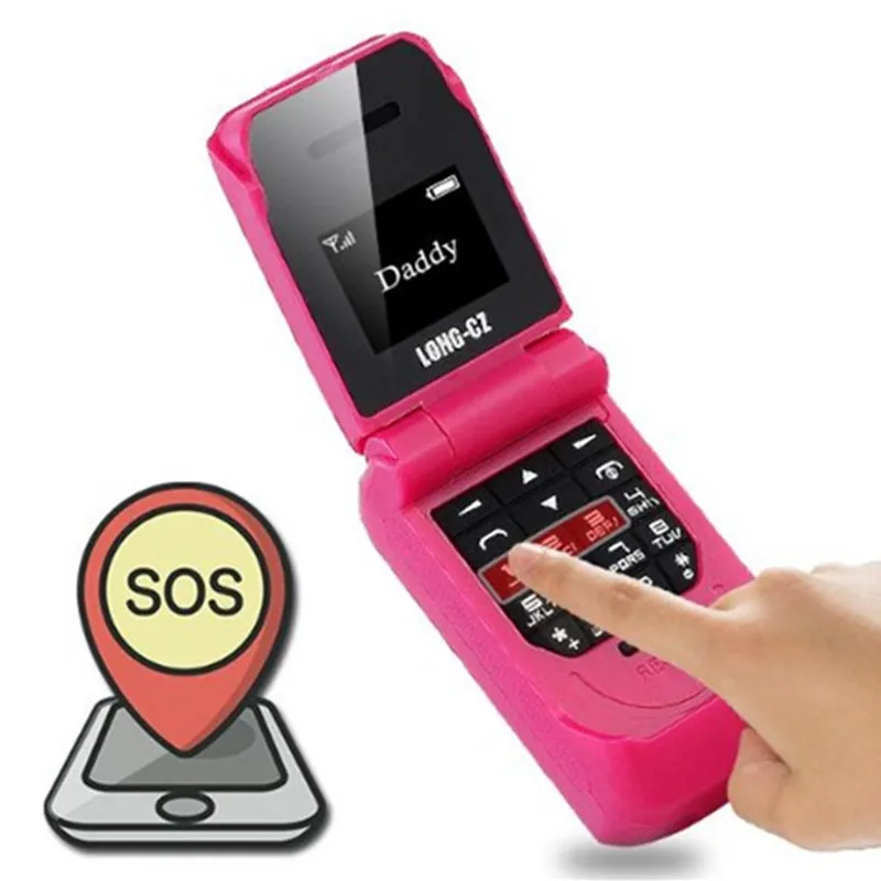 Best flip mobile phone kid FM radio smallest fcellphones bluetooth dialer headphones mini anti lost SOS small phones for kids
