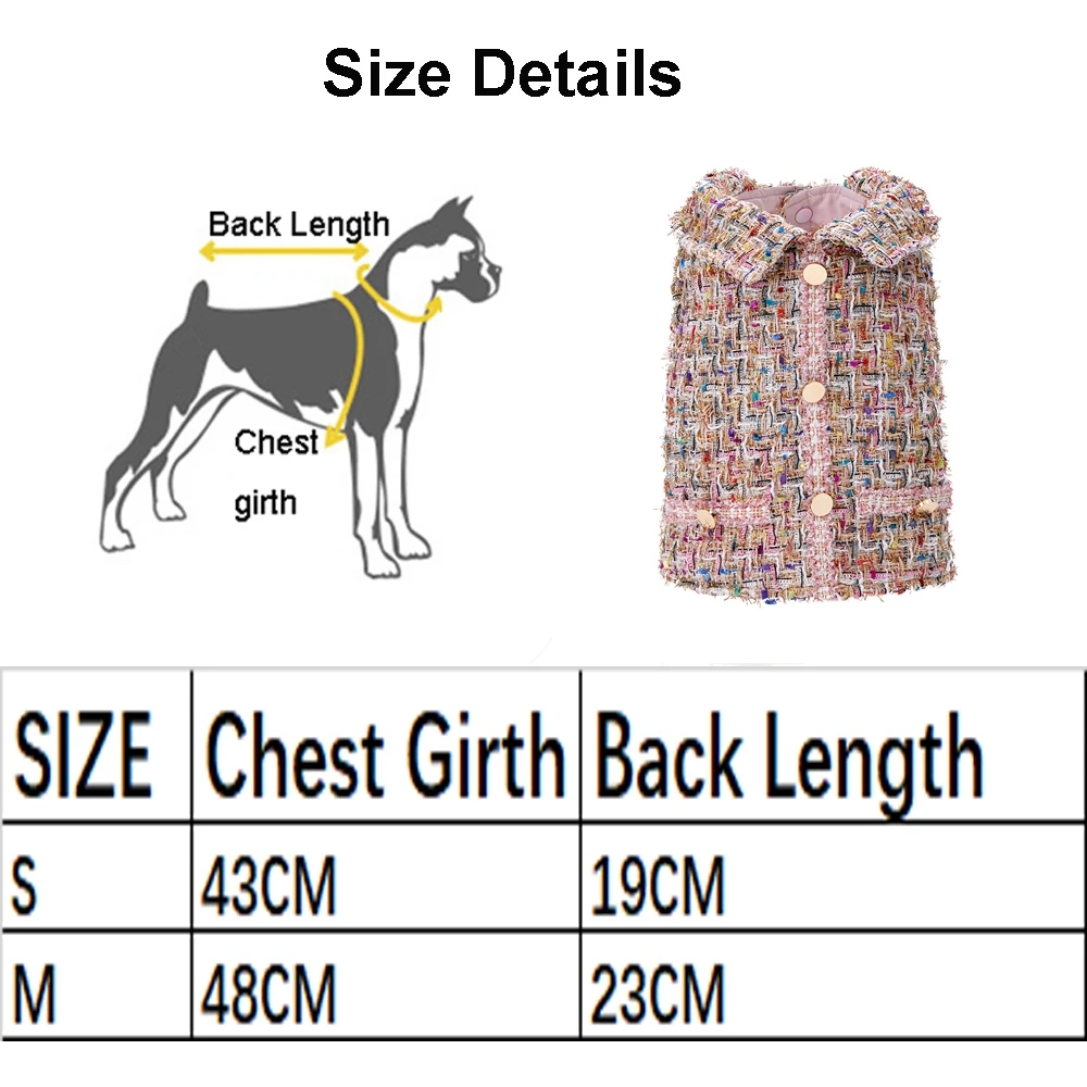 dog coat size