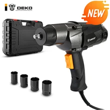 DEKO DKEW1100 1100 Вт Электрический ударный гайковерт проводной 1/2 дюйма, 450н. М Максимальный крутящий момент, 2200 об/мин скорость