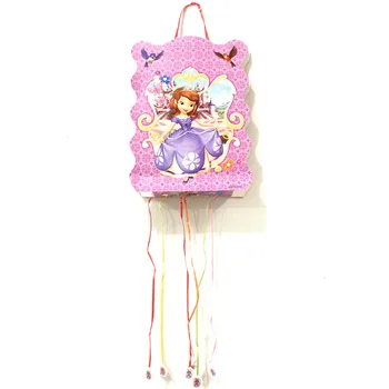 

1Pcs Sofia Princess Theme Paper Folding Pinata Kids Girls Boys Birthday Party Supplier Happy Birthday Decoration Party Game Toys