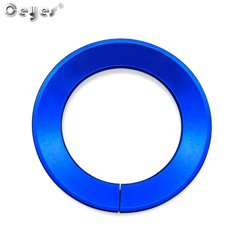 Blue for Ring Ceyes для Nissan Qashqai Juke J10 J11 X-Trail Tiida Авто старт стоп зажигание двигателя кольцо крышки чехол наклейки для автомобиля - Название цвета: Blue for Ring