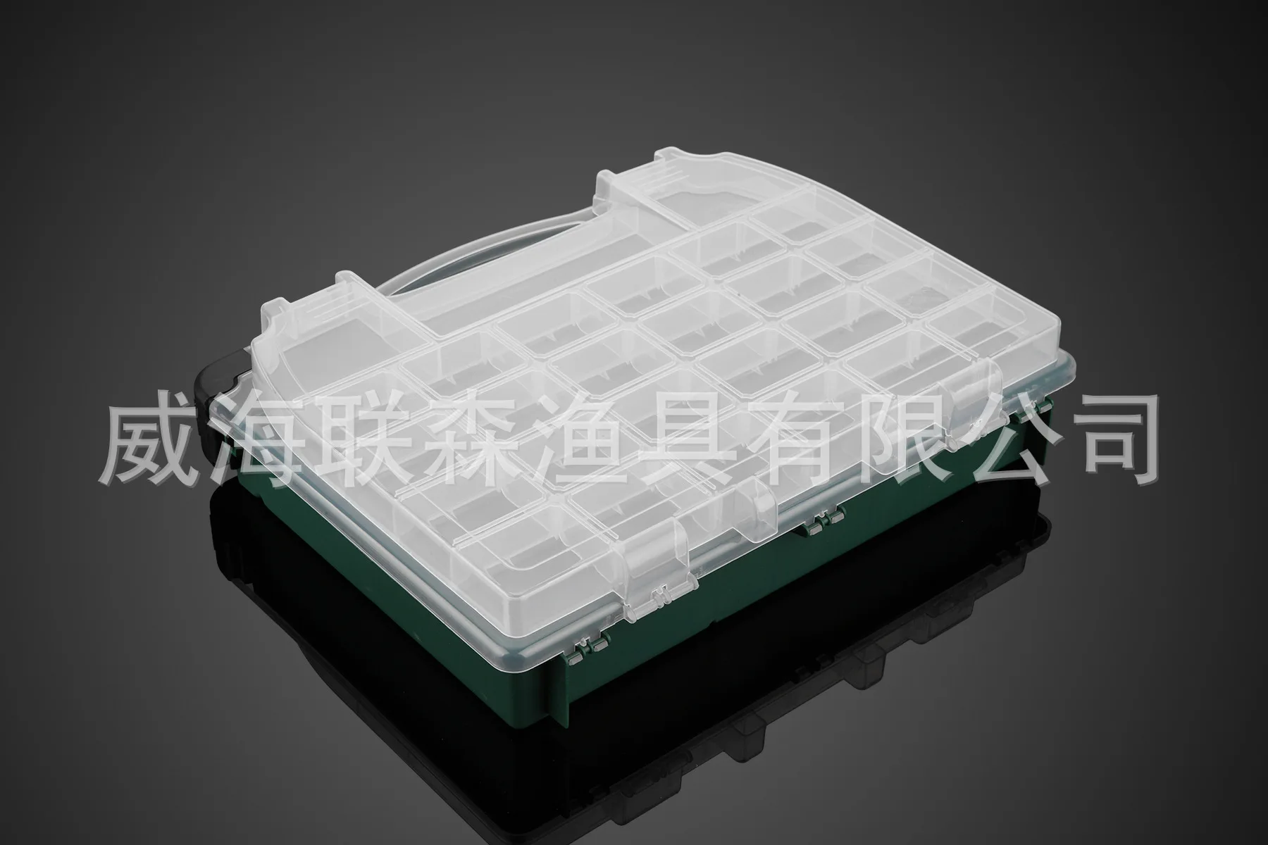 UNFF Fishing Gear H482 Hand Double Layer Lure Box Tool Box diao yu he Fishing Box Plastic Box
