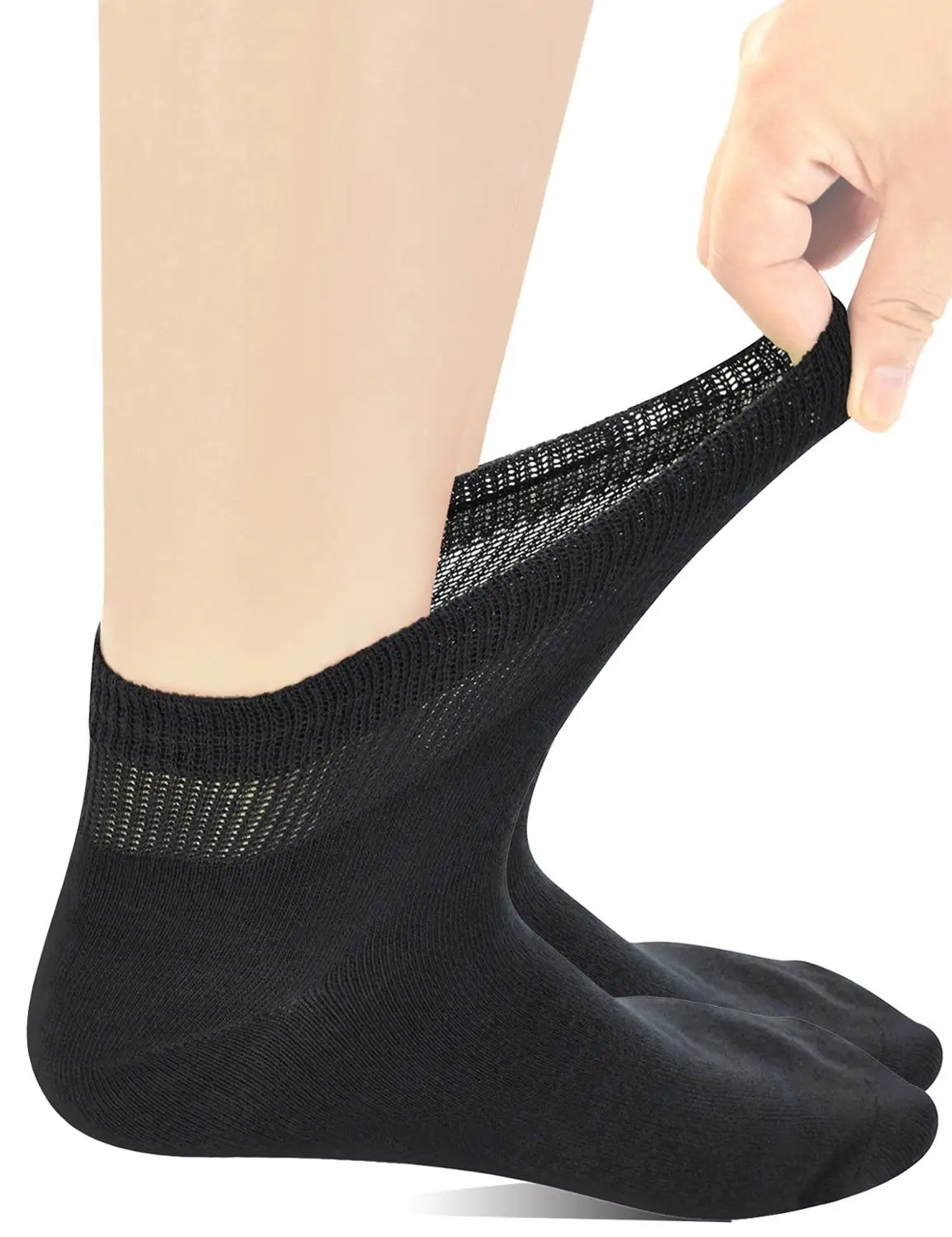YomandamorMensCoolmaxAnkleExtraWideDiabeticSockswithSeamless