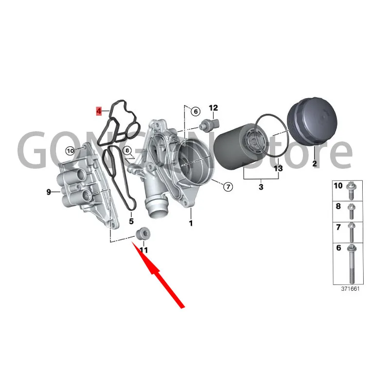 

CAR rubber ring bm wE63 630i E64 630i E60 523i 525i N52 E61 523i 525i N52 530i E65 730i N52 E66 730Li N52 Seal Oil grid seat cus