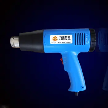 

US Plug 1500W 2000W Industrial Electric Heat Gun Handheld Hot Air Gun for Wallpaper Paint Stripping Turbine Type High-Strength