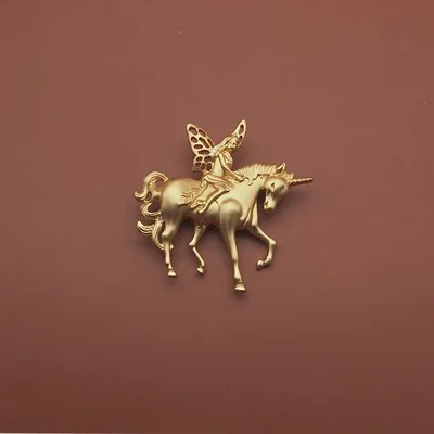 G HUANZHI, золотая, матовая, металлическая, абстрактная, портретная, человеческое лицо, брошь, булавка, древняя римская лошадь, луна, солнце, для женщин, девушек, аксессуары - Окраска металла: G