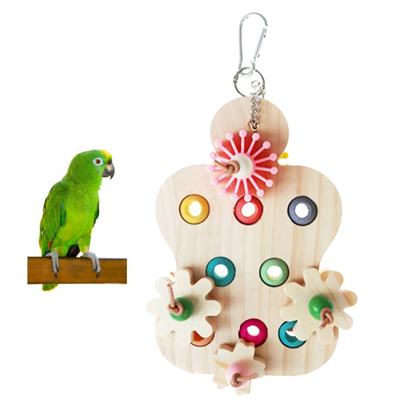 Parrot Toy Parrot Chew Toy Interactive Educational Trainer for Large Parrot Large Birds