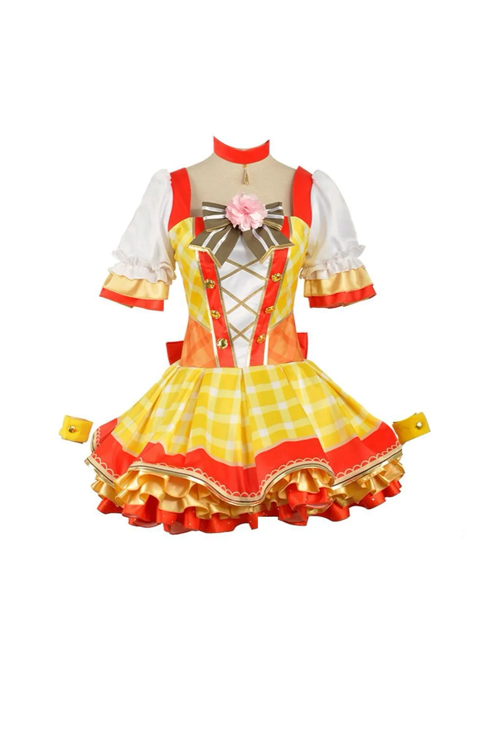 Cosplay Costume Love Live Flowers Awakening Rin Kotori Umi Eli Tojo Plaid Dress Adult Women Costume Maid Dress Japanese Bouquet