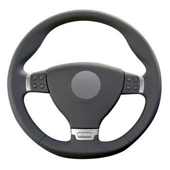 

Black PU Faux Leather DIY Hand-stitched Car Steering Wheel Cover for Volkswagen VW Passat R36