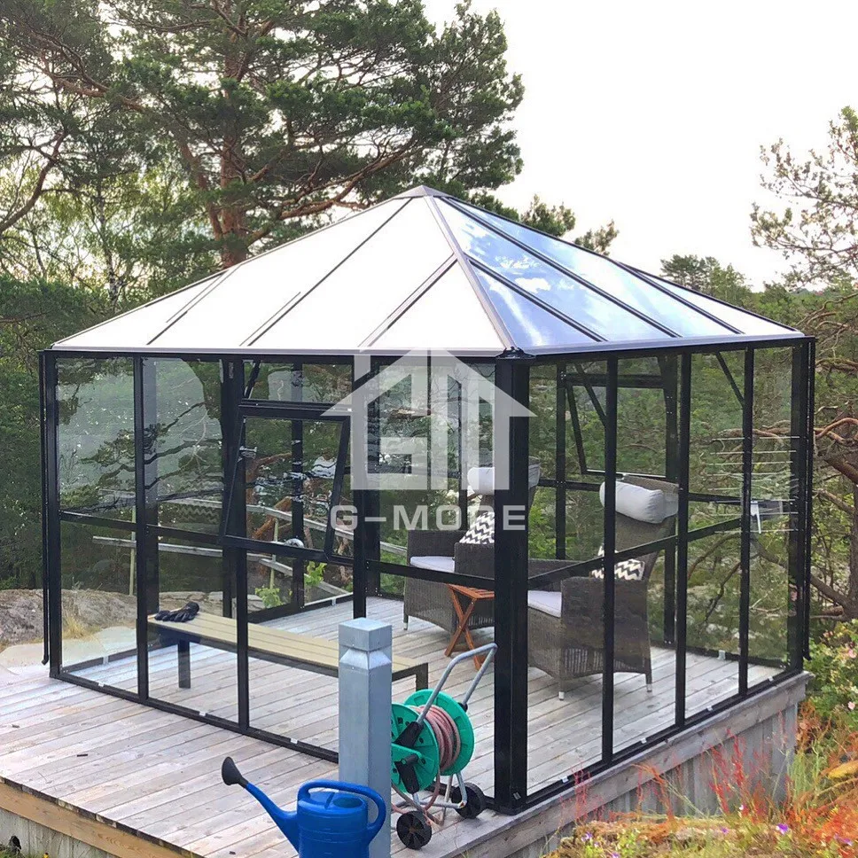 

Luxury prefabricated spa aluminium garden gazebo 3x3 outdoor manufacturer