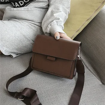 

New Vintage Women Flap Fashion Casual Pu Leather Shoulder Bags Lady Crossbody Messenger Bag Elegant Envelop Clutch Purse 2020