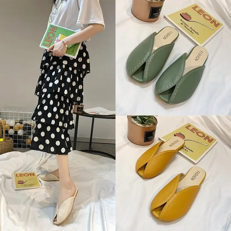 

Summer Women Slippers 2020 New Brand Summer Casual Indoor Outdoor Beach Open Toe Non-slip Flip Flops Bath Slipper Flat Shoes 40