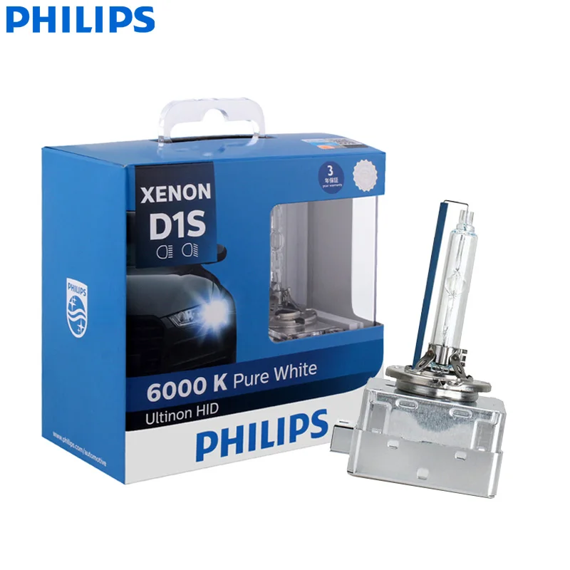 Philips Ultinon HID Xenon D1S D2S D2R D3S D4S WXX2 35W 6000K холодный белый светильник, ксеноновый головной светильник, автомобильные лампы