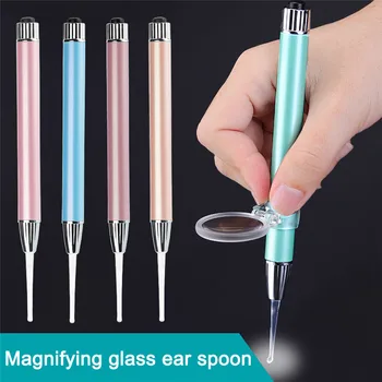 

LED Flash Light Ear Cleaning Tools 1Pc Baby Ear Spoon Ear-pick Wax Remover Pick Earpick Clean Ears Cares for Kids Babys
