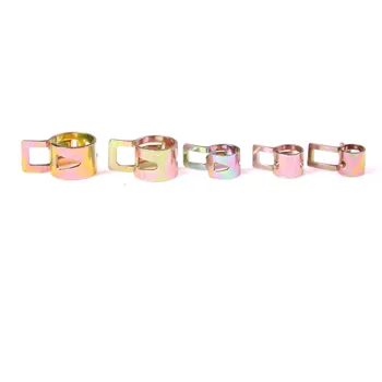 

10Pcs 5-10mm Oil Water Pipe Air Tube Clamp Fuel Line Vacuum Hose Clip Fastener
