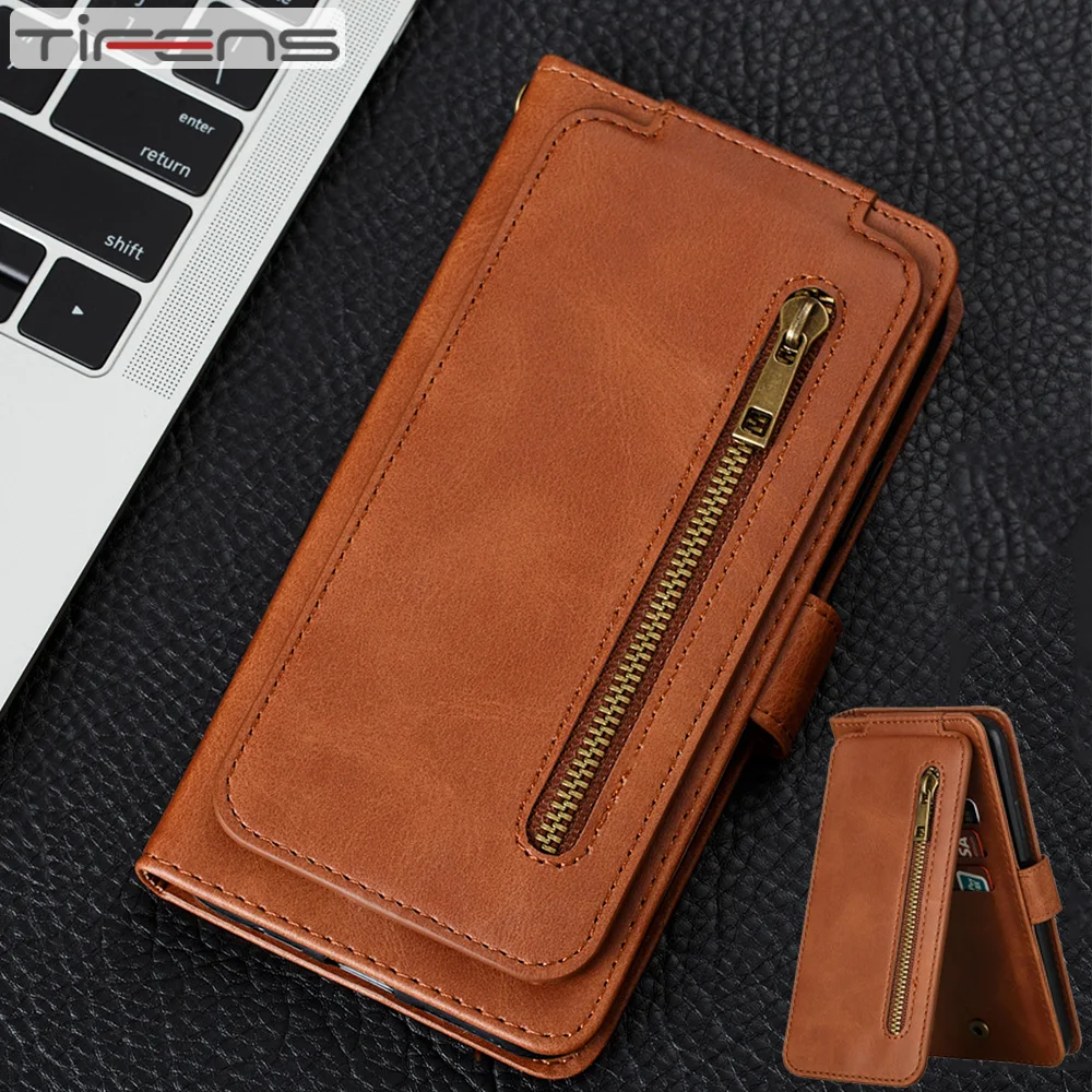 

Wallet Flip Leather Zipper Case For Samsung Galaxy S20 Ultra S10 E S9 S8 Plus S7edge Note 8 9 10 20 Plus Cards Slot Phone Cover