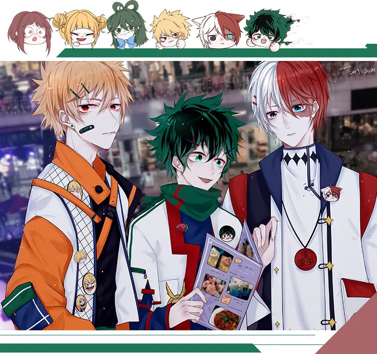 Новый костюм для косплея My Hero academic Little Bakugou Katsuki Todoroki Shoto Midoriya Izuku ACGN Defore|Костюмы