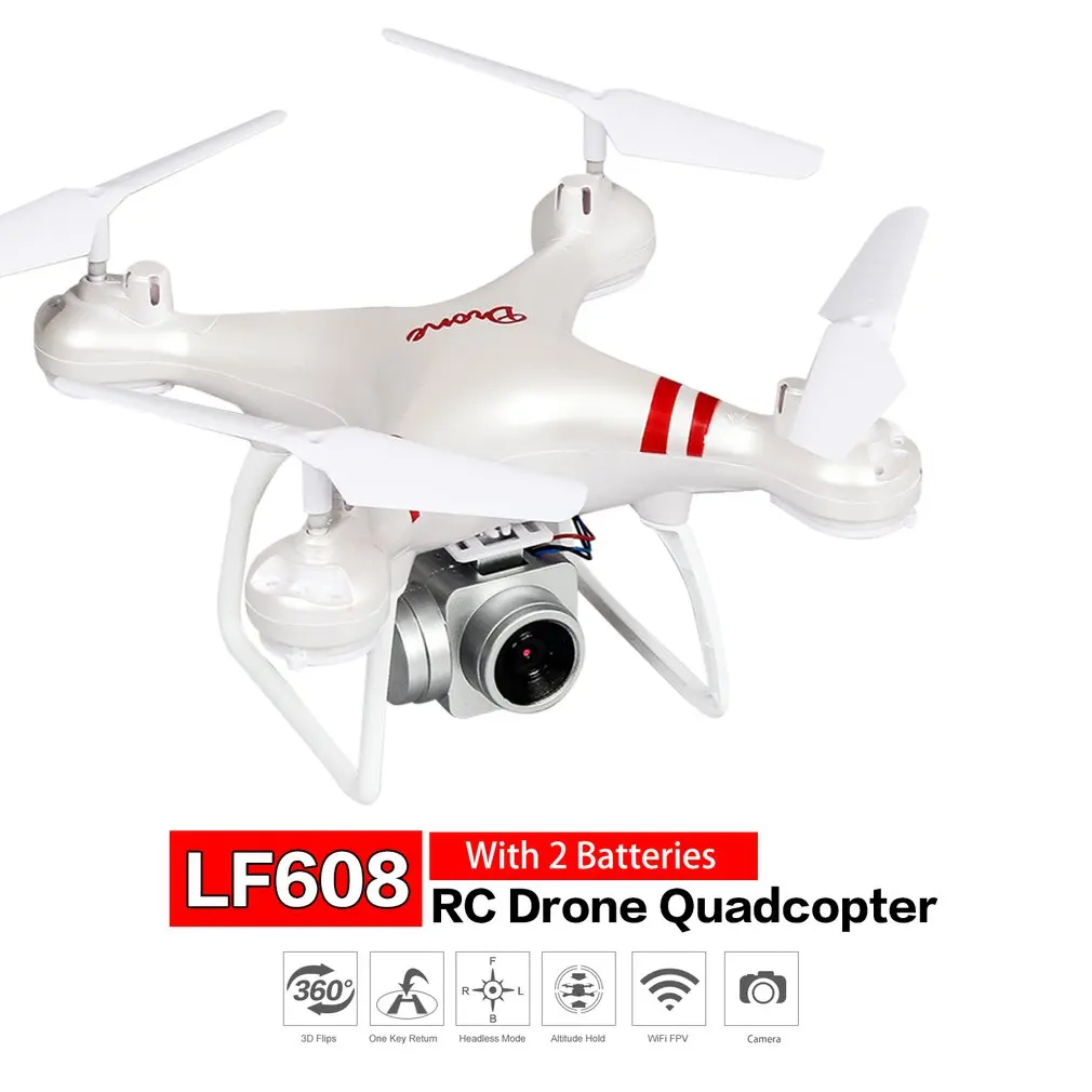 Для LF608 RC Дрон широкоугольный селфи Дрон Профессиональный складной Квадрокоптер с 0.3MP камерой и 2 батареями KY601S HJ14 дроны