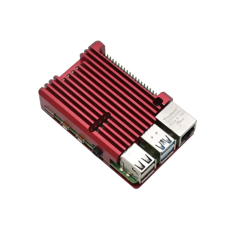 Алюминиевый сплав чехол металлический корпус Корпус для Raspberry Pi 4 Модель B плата J6PB