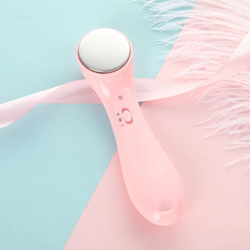 Pink No Box Электрическая Омолаживающая машина, высокочастотное ультразвуковое устройство для красоты лица, ионный очиститель для лица, удаление морщин, массажер для подтяжки кожи - Цвет: Pink No Box