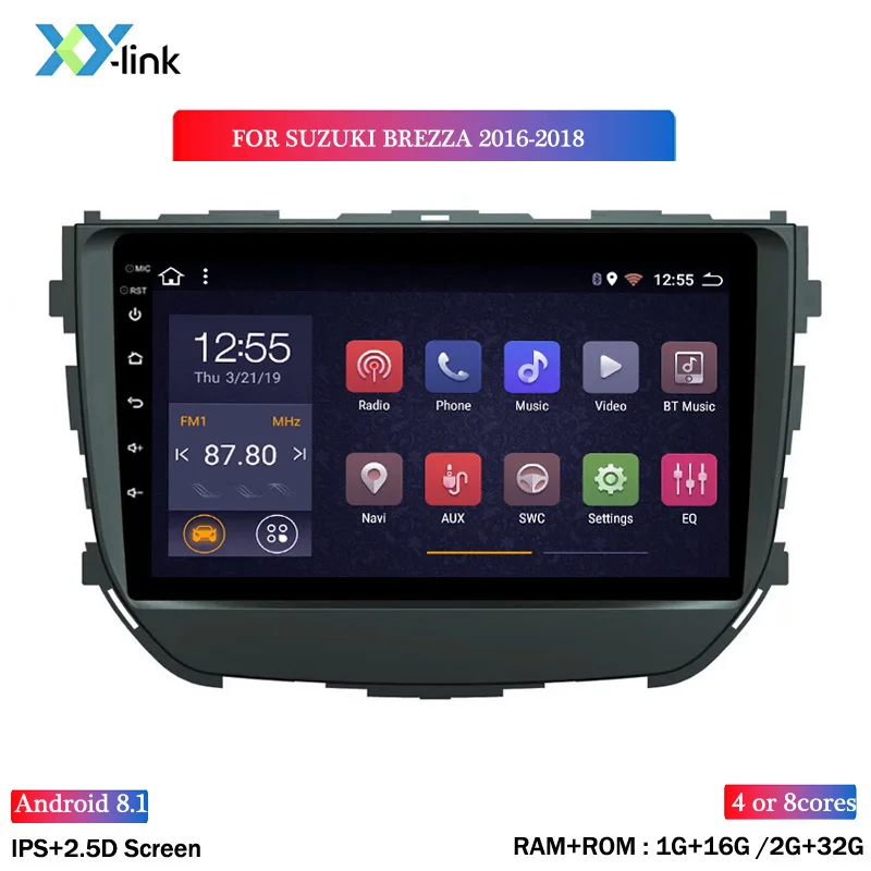 

hot sale 9 inch Android 8.1 Car Radio Multimedia Player For Suzuki Brezza 2016-2018 GPS Navigation
