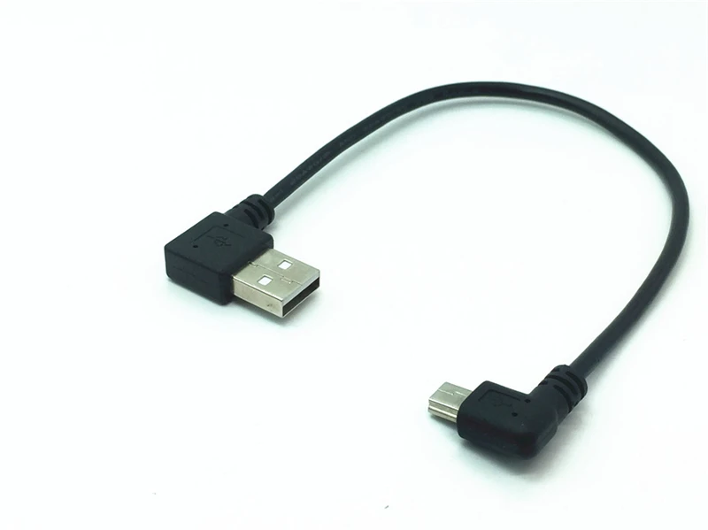 Кабель для зарядки Mini USB, с угловым штекером под 90 градусов, для ...