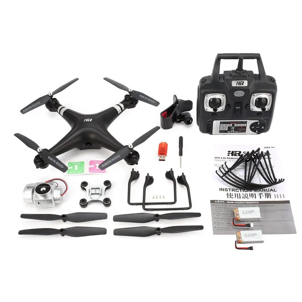 SH5HD FPV Радиоуправляемый Дрон Радиоуправляемый квадрокоптер с камерой HD 1080P широкий угол Wi-Fi живое видео удержание высоты 3 батареи один ключ возврат дроны - Цвет: 720p BLACK 2 B