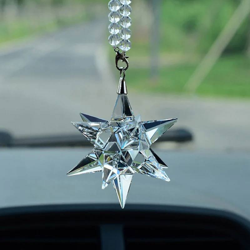 

Car Pendants Crystal Meteor Decoration Car Hanging Ornaments Charm Auto Interior Rearview Mirror Suspension Trim Accessory Gifts
