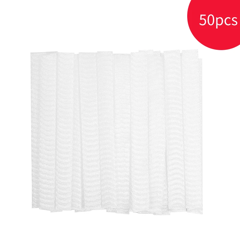 50pcs Косметическая Кисть для макияжа, защитная оболочка, защита, эластичная сетка, кисти для макияжа, ручка, оболочка, сетка, защитная сетка, покрытие, инструменты - Цвет: 50pcs