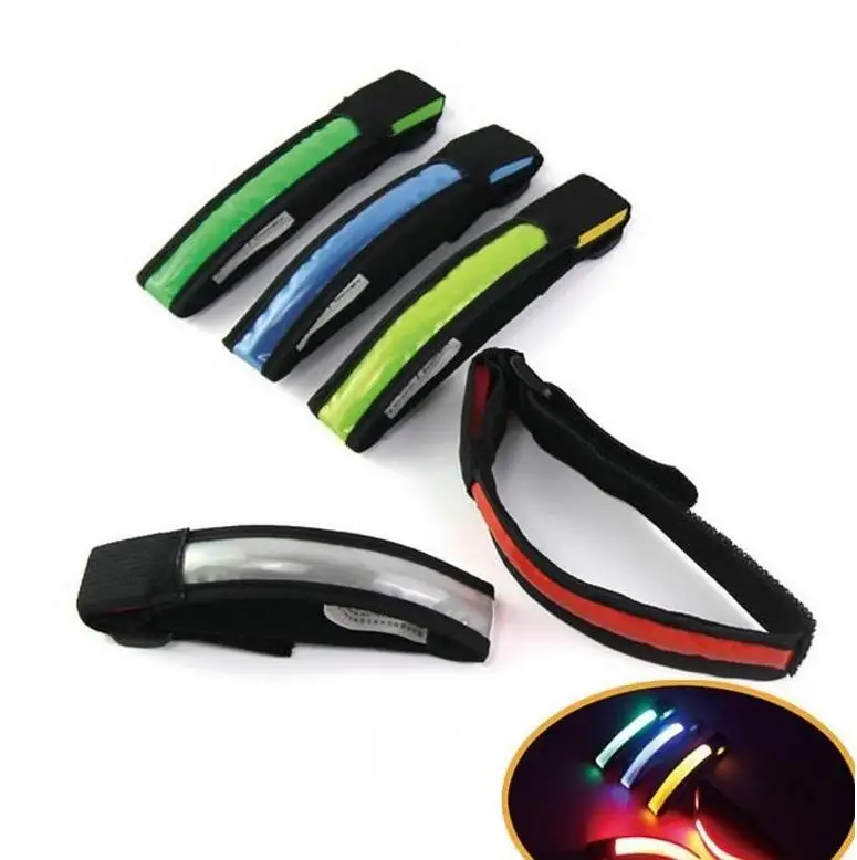 

Hand Strap Wristband LED Safety Reflective Light Shine Flash Glowing Luminous Armband Arm Belt Band Wrist Support