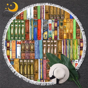 

BlessLiving Books Printed Bedding Set Watercolor Duvet Cover with Pillow Cases 3-Piece Colorful Bedspreads Modern Home Bed Cover