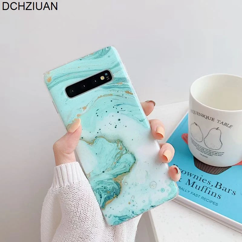 DCHZIUAN для Samsung Galaxy S10 Plus S8 S9 чехол модный мраморный мягкий TPU телефона Note 8 9