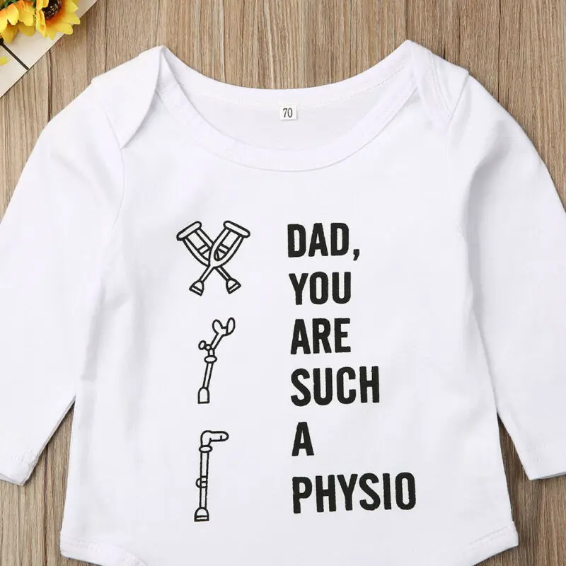 0-18M Casual Newborn Baby Boy Girl Long Sleeve Letter Print Cotton Bodysuit Jumpsuit Playsuit Outfits Baby Clothes