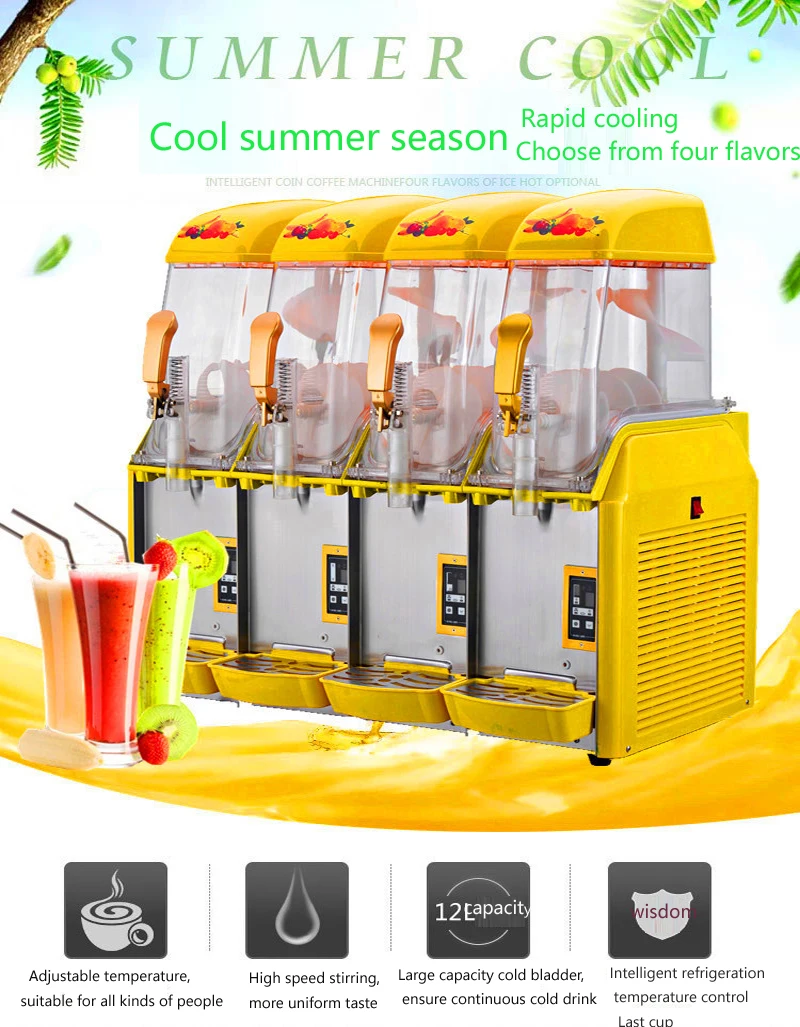 Description Picture 3 of itemCommercial Snow Melting Machine Cold Drink Machine Large Capacity Snow Mud Machine Slush Machine For Sale